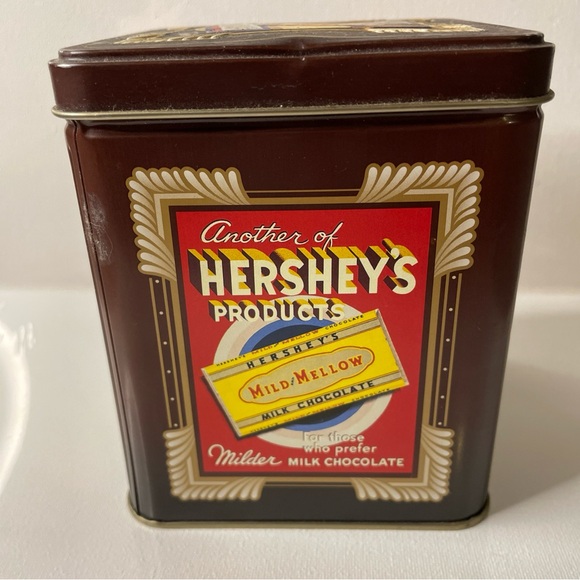 Hershey’s Vintage Tin Box with Lid 1997 Millennium Series Canister #2 - 5”x4”x4” - Picture 8 of 11